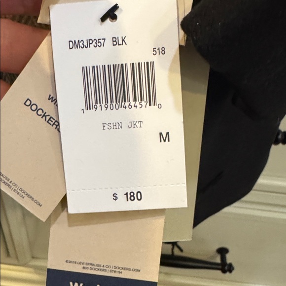 NWT Dockers men’s black dress coat - Picture 3 of 10